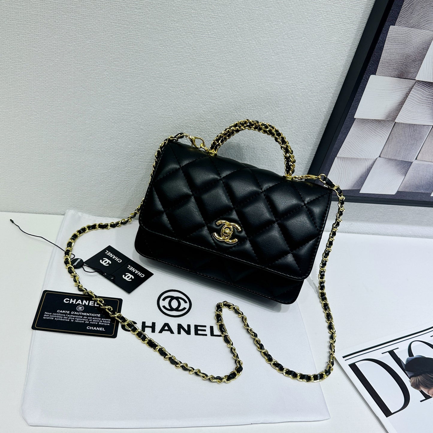 C Small Trendy CC Flap Handle Bag